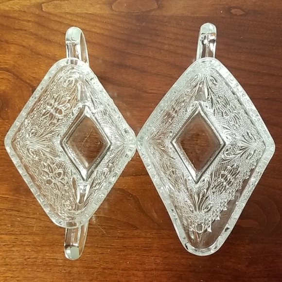 Indiana Glass Sandwich Pattern Creamer & Sugar - Picture 6 of 9